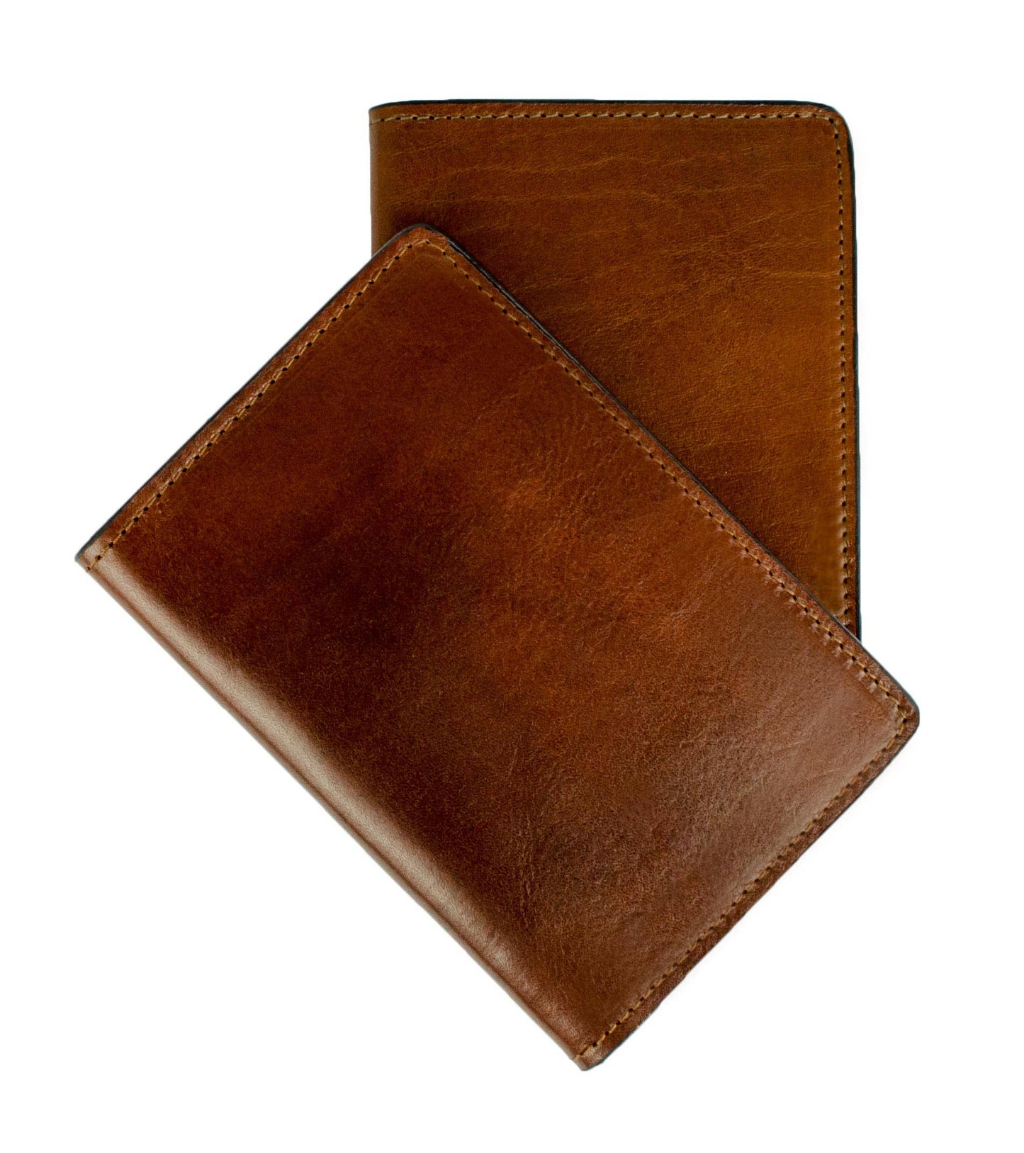 Brown Leather Passport Holder - Gulliver's Travels