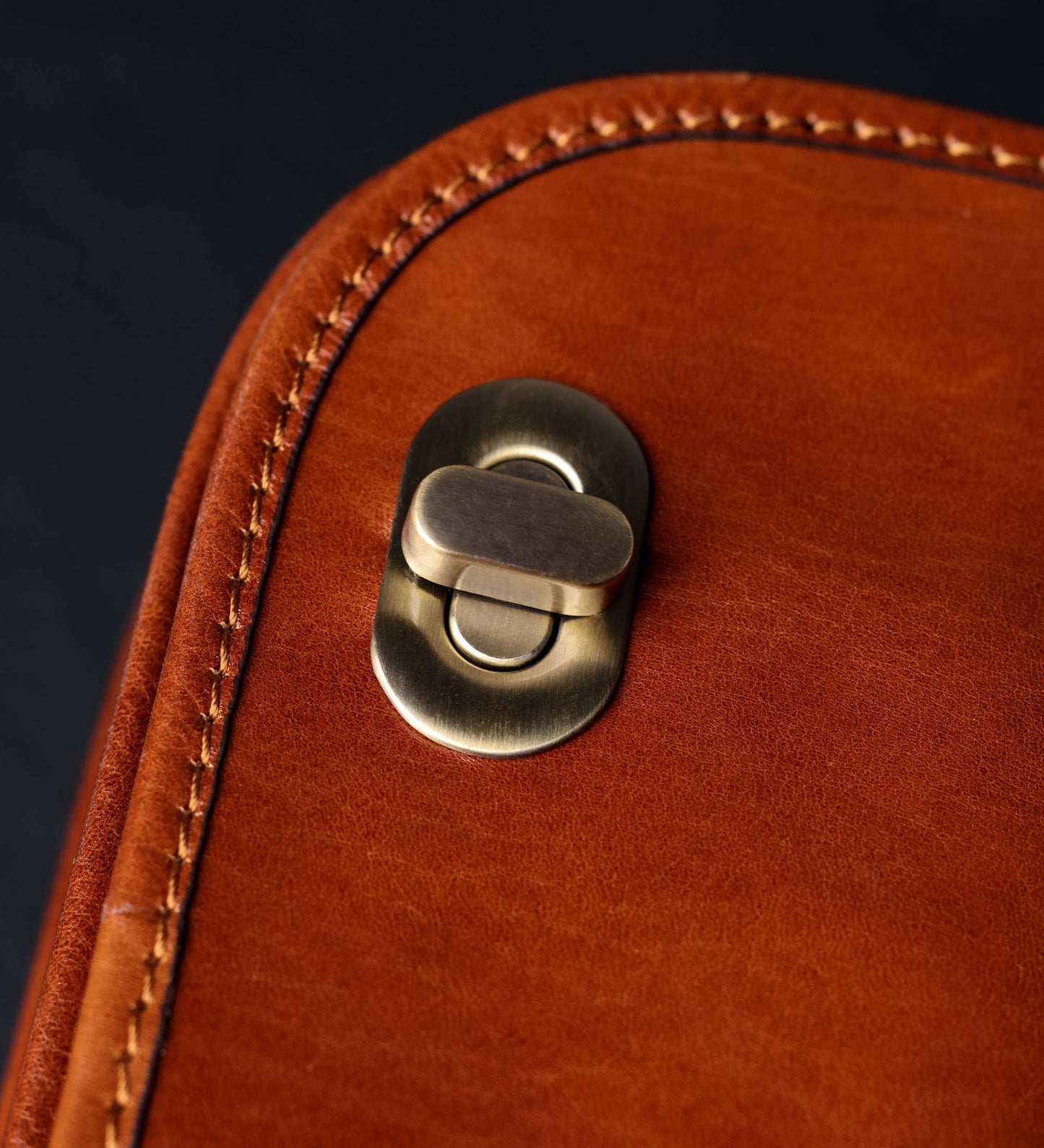 Brown Italian Leather Briefcase - Illusions