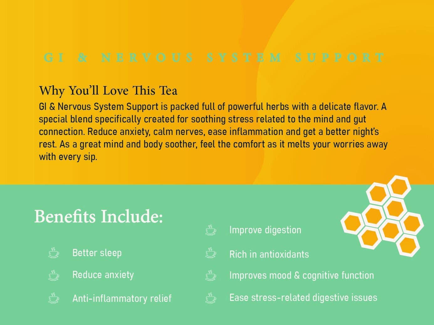Premium Herbal Tea Blend | Chamomile + Lemon Balm