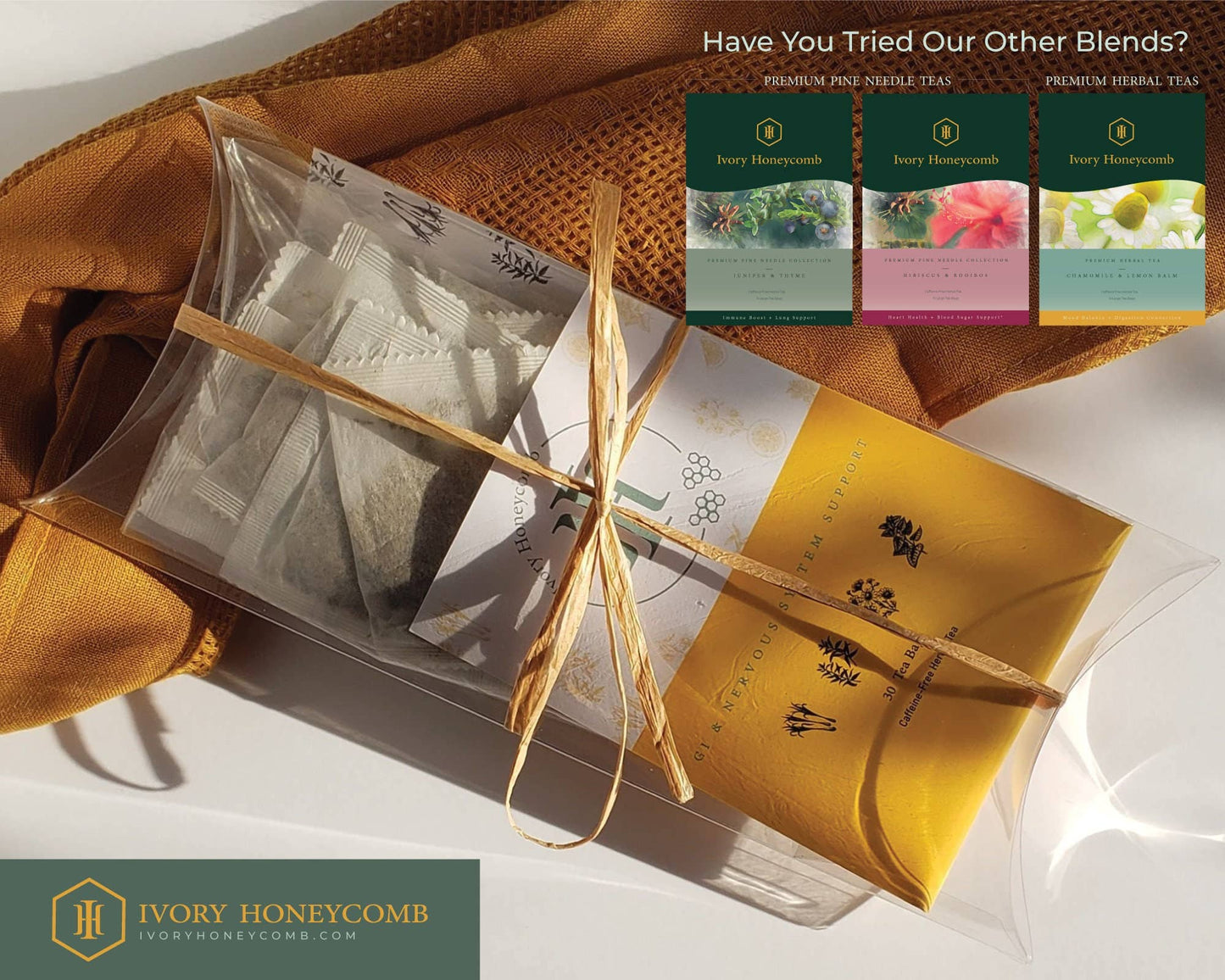 Premium Herbal Tea Blend | Chamomile + Lemon Balm