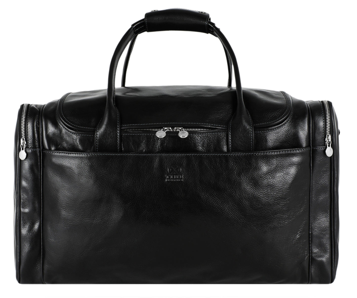 Large Brown Italian Leather Duffel Bag - The Hitchhikers